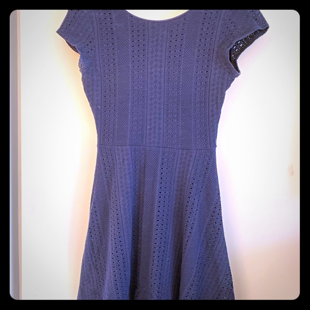 Aqua Navy T-length dress Small